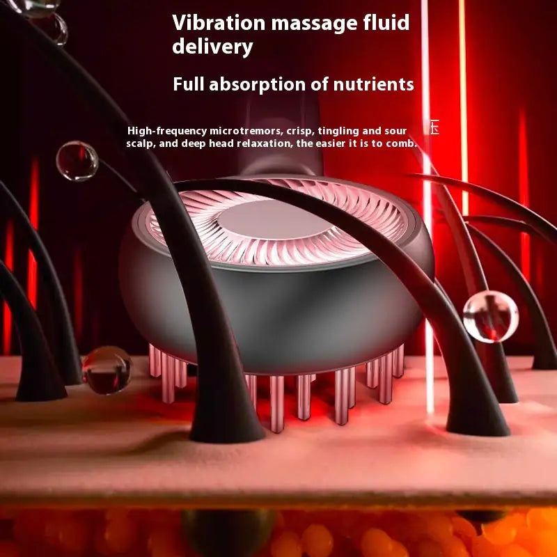 Scalp massager massage comb – oil control, anti-dandruff, soothing scalp therapy, available in blue, gray & white