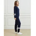 Women's chic striped 2-piece lounge set – elegant day-to-evening loungewear, sizes S–XXL