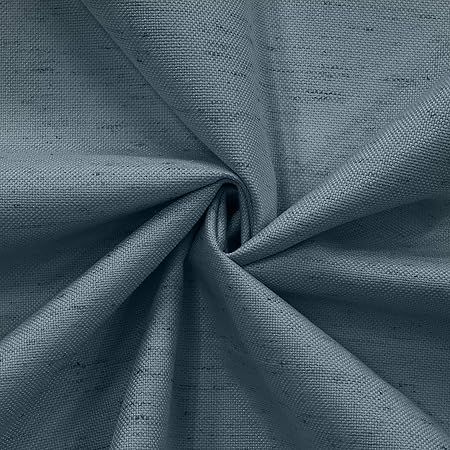 Beauoop stone blue 100% blackout curtains 52x84 inch dual panel for bedroom and living room