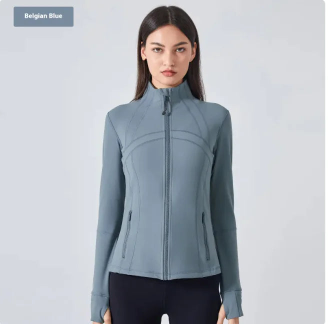 Mahya Women's Long-Sleeve Running Top – breathable moisture-wicking nylon activewear, size [4–12]