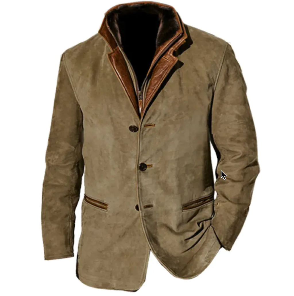 Mahya Heritage Industrial Work Jacket in [Black / Khaki / Blue / Brown / Purple] – durable men's workwear jacket, size [S–5XL]