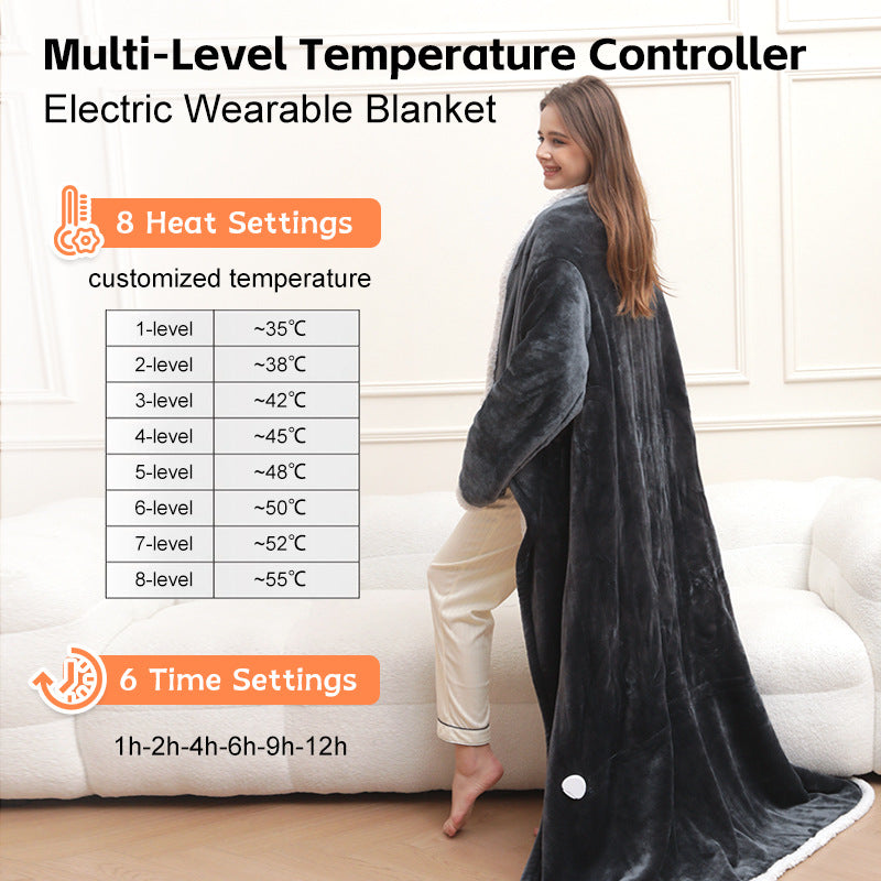Smart European Electric Heating Blanket – Auto Power-Off, Constant Temperature, Best-Selling Design