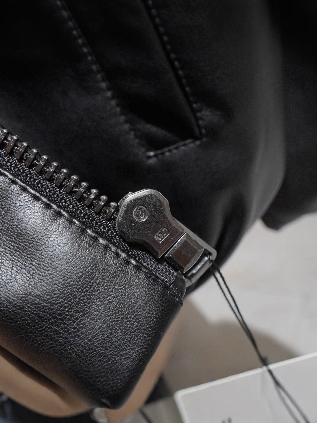 Original European And American Men's Wholesale Black Lapel Loose Version Jacket Pu Imitation Leather Jacket Leather Jacket