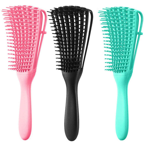 Multi-functional Hair Styling Comb Women's Hair Air Comb Massage Air Cushion Anti-knot TT Comb Long Handle Eight-claw Comb
