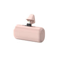 Mini capsule power bank in pink with rotating plug available in 3500mAh 5000mAh and 10000mAh