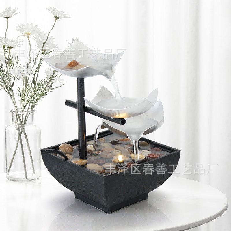 Feng Shui desktop running water fountain for home and office decor