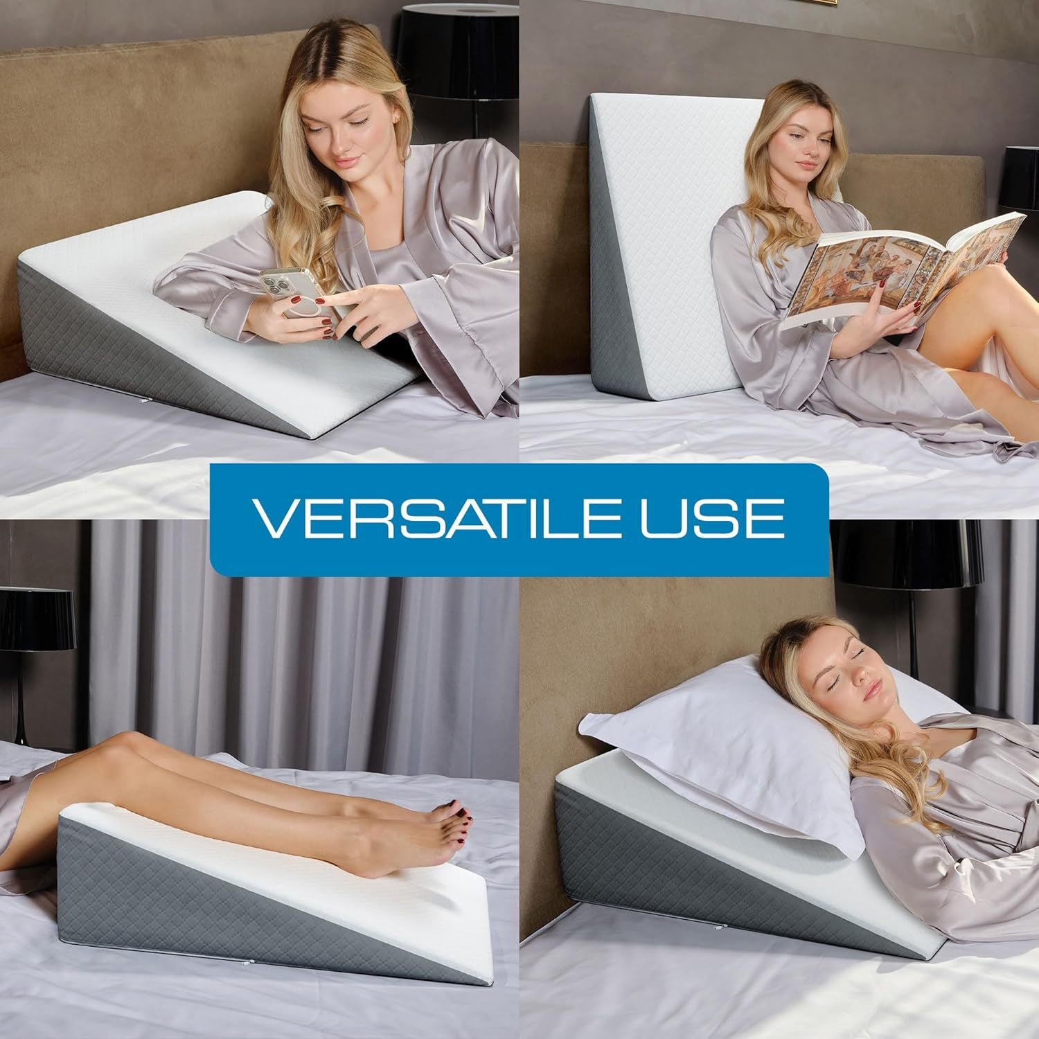Bed Wedge Pillow With Memory Foam Wedge Pillow For Sleep And Gastric Acid Reflux Wedge Pillow Sleep Wedge Pillow