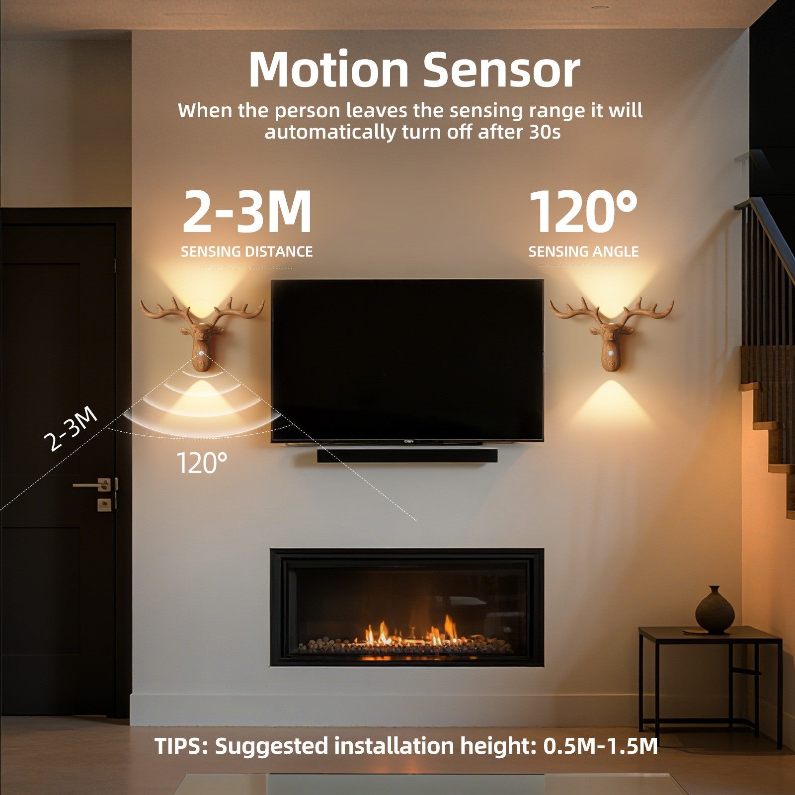 New Led Human Body Sensor Decorative Bedside Wall Lamp Rechargeable Magnetic Suction Wiring-Free Bedroom Bedside Wall Lamp
