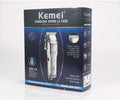 Kemei Rechargeable Electric Hair Clipper for Men in Silver – cordless trimmer with stainless steel blades