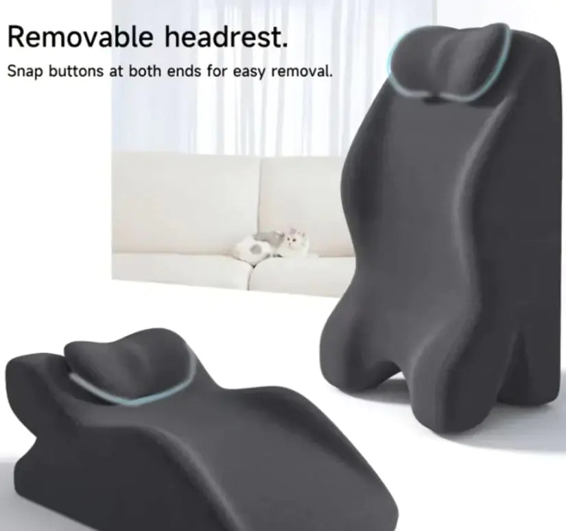 Mahya Stomach Sleeper Pillow in [Dark] – soft ergonomic cushion for prone sleeping and neck support