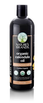 Pure organic calendula skin oil 16oz – USDA certified, paraben-free, vegan, soothes dry & sensitive skin
